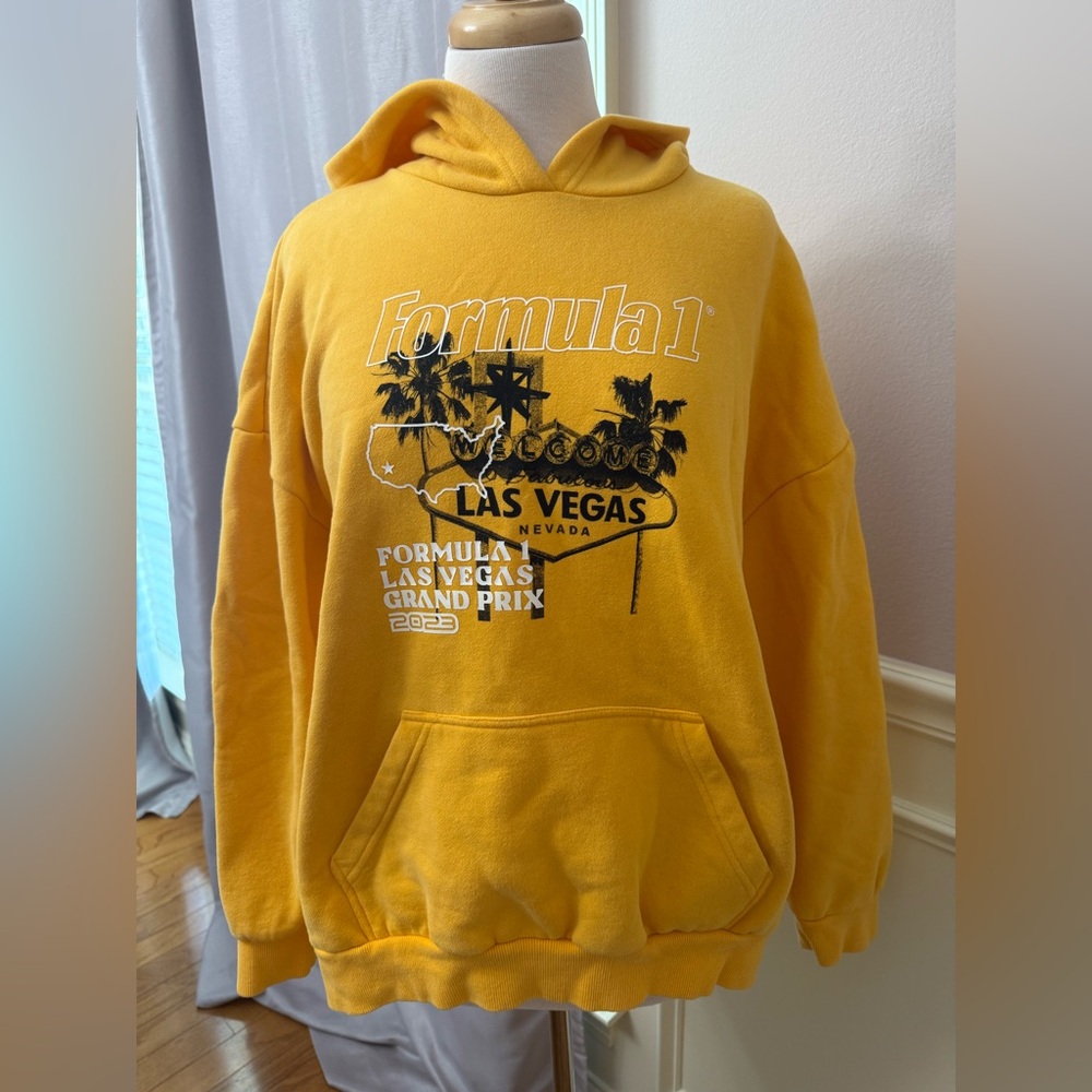 PacSun Yellow Graphic Hoodie